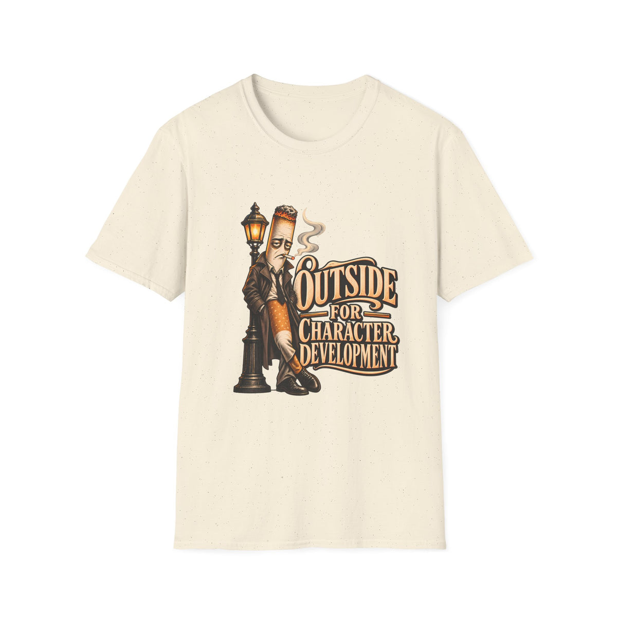 Outside for Character Development | Humorous Vintage Cigarette Graphic