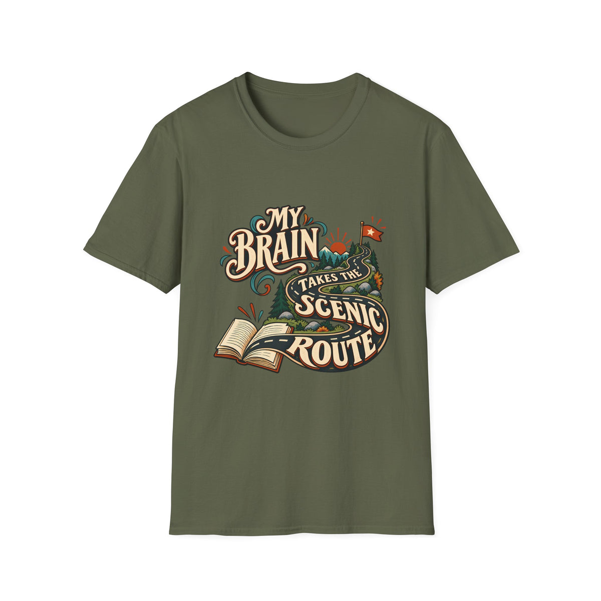 The Scenic Route | A Beautifully Different Mind | Neurodivergent Shirt