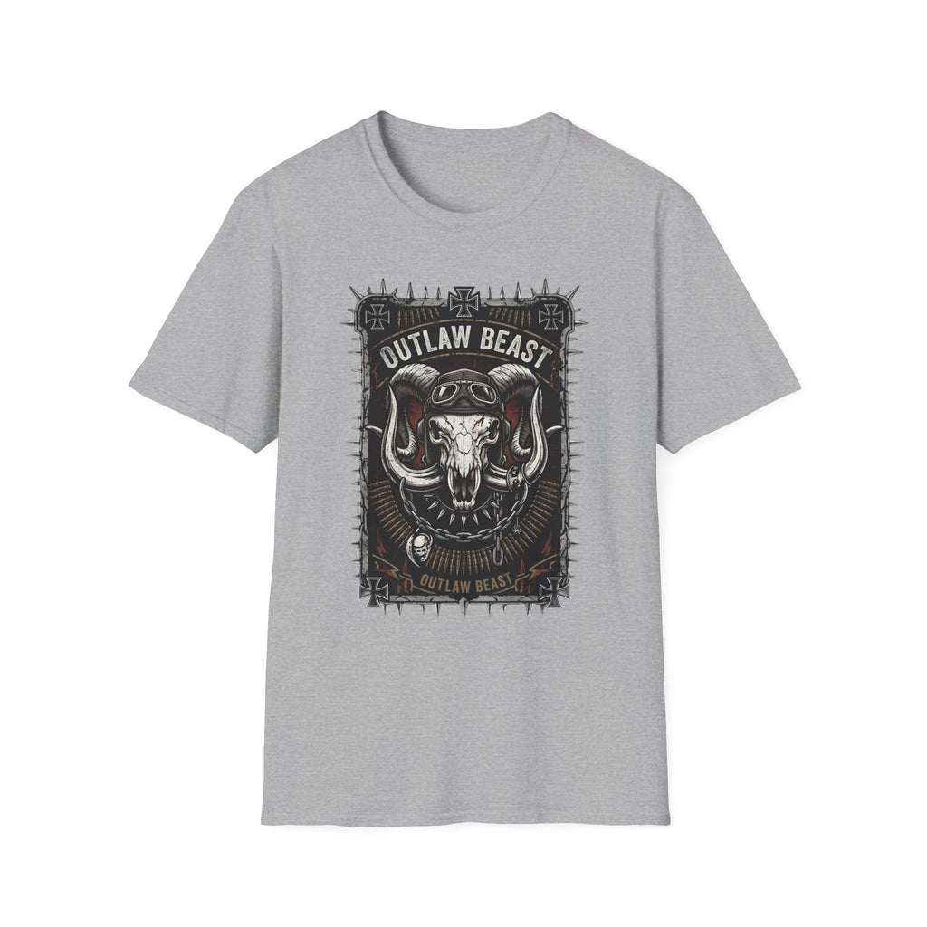 Outlaw Beast Skull T-Shirt — Biker Ranch Graphic Tee
