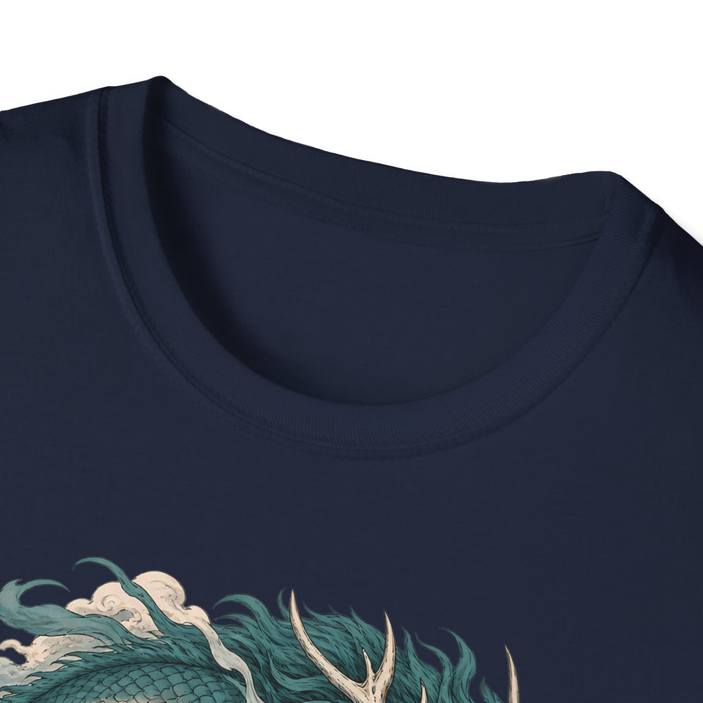 Mythic Dragon Warrior | Japanese Samurai and Serpent T Shirt