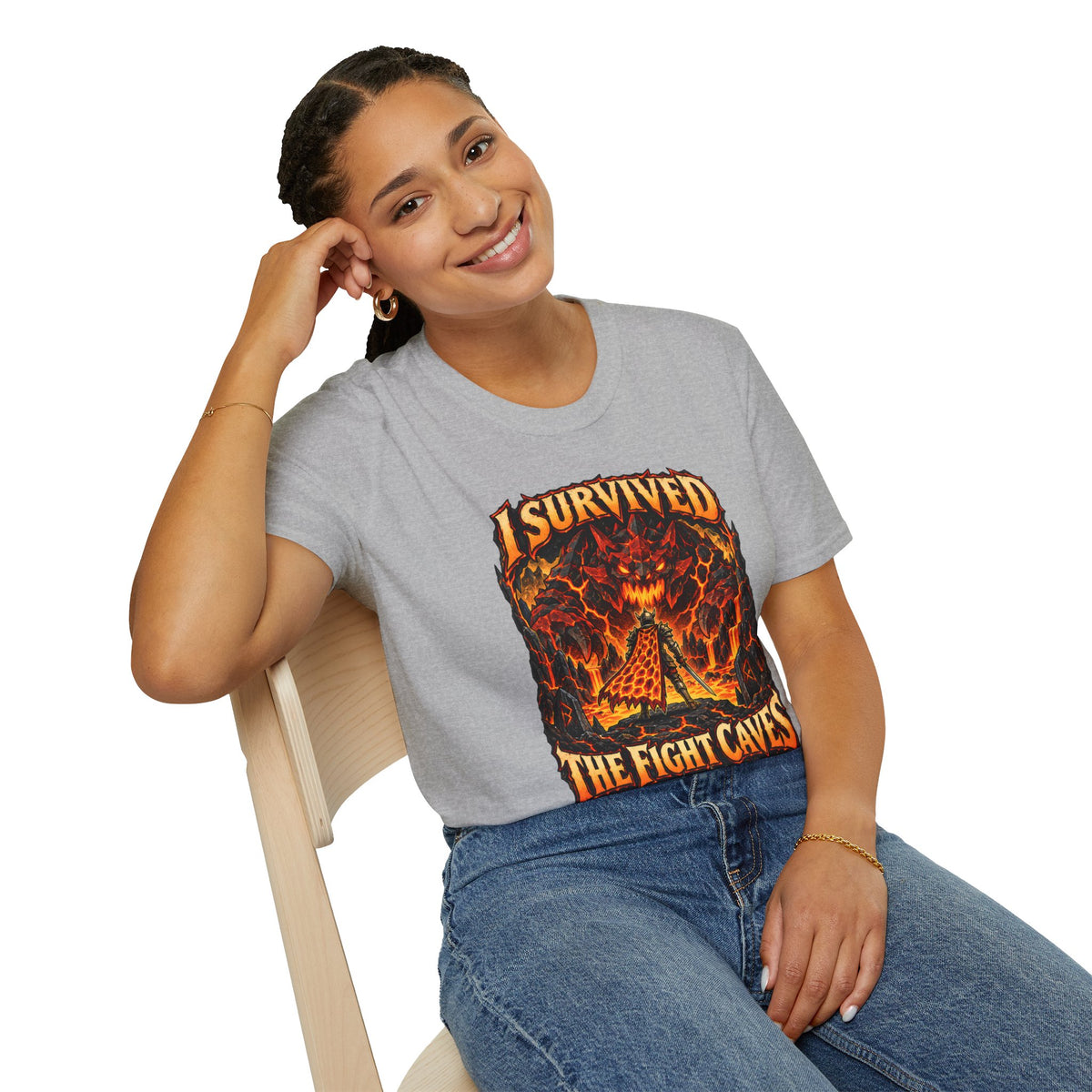 I Survived The Fight Caves Runescape / OSRS Inspired T-Shirt