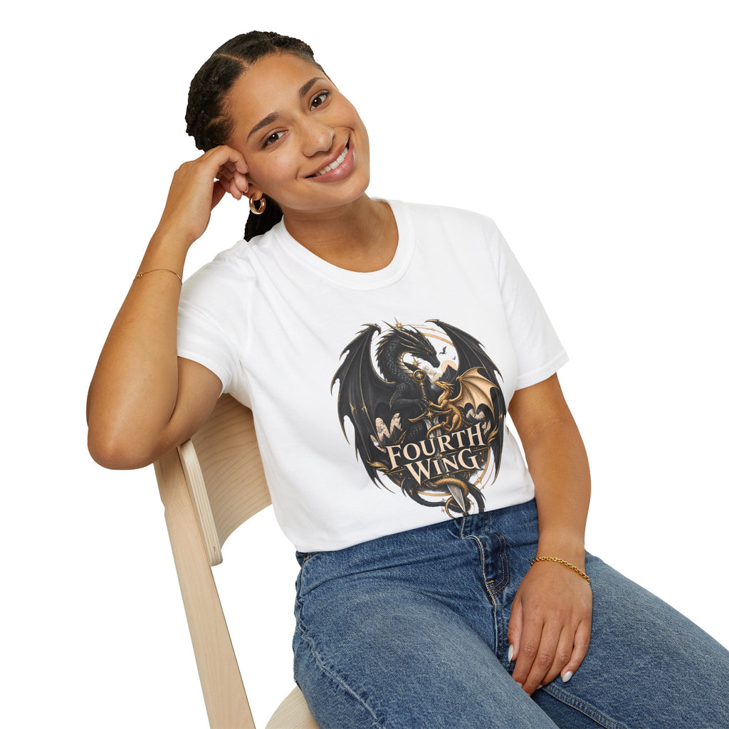 Fourth Wing | Book Inspired Dragon Logo | Fantasy Book T-Shirt