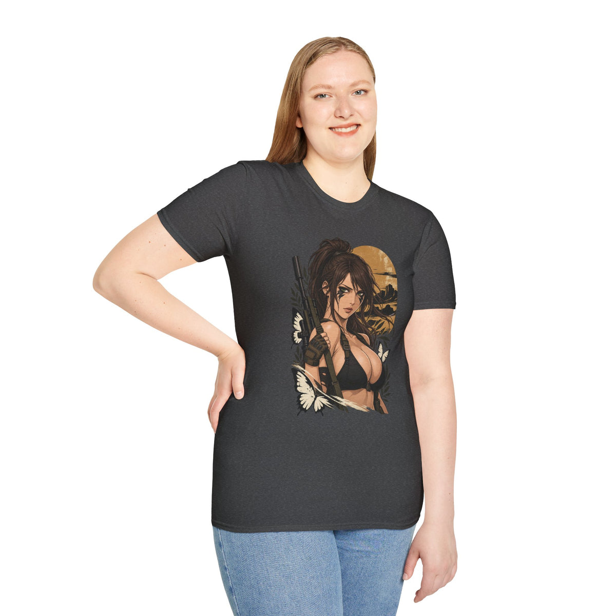 Quiet | Metal Gear | Anime Style Pin Up Gamer Girl T Shirt