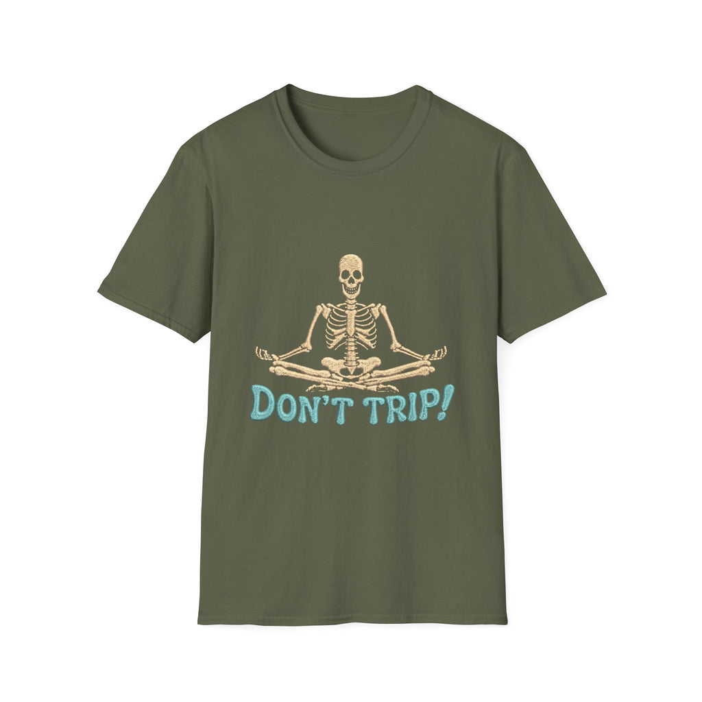 Skeleton Yoga T-Shirt - 'Don't Trip' Funny Skeleton GTA 6 Inspired