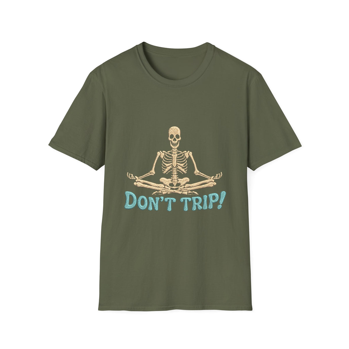 Skeleton Yoga T-Shirt - 'Don't Trip' Funny Skeleton GTA 6 Inspired