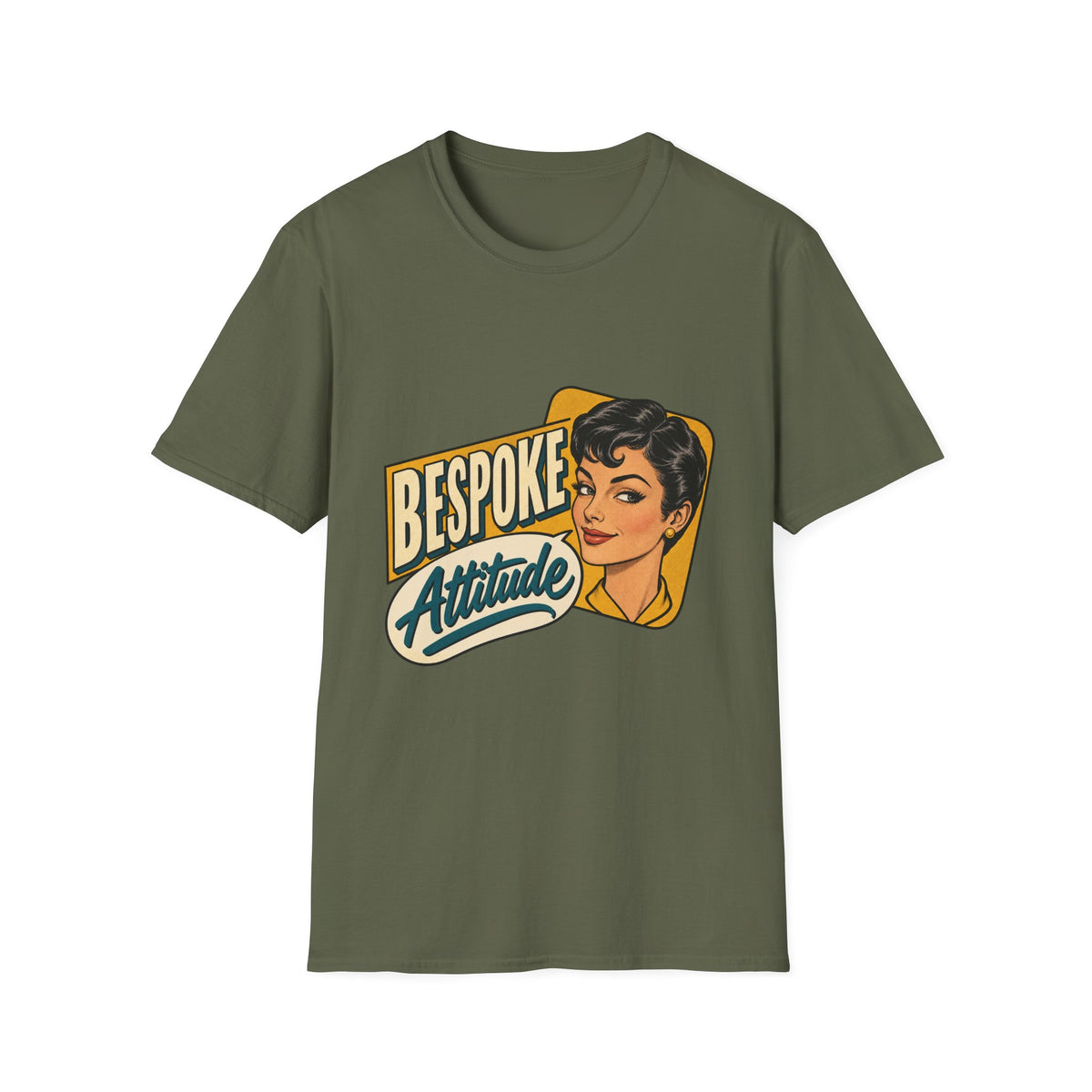 Bespoke Attitude Retro Style Graphic | Vintage 1950s Pinup Tee