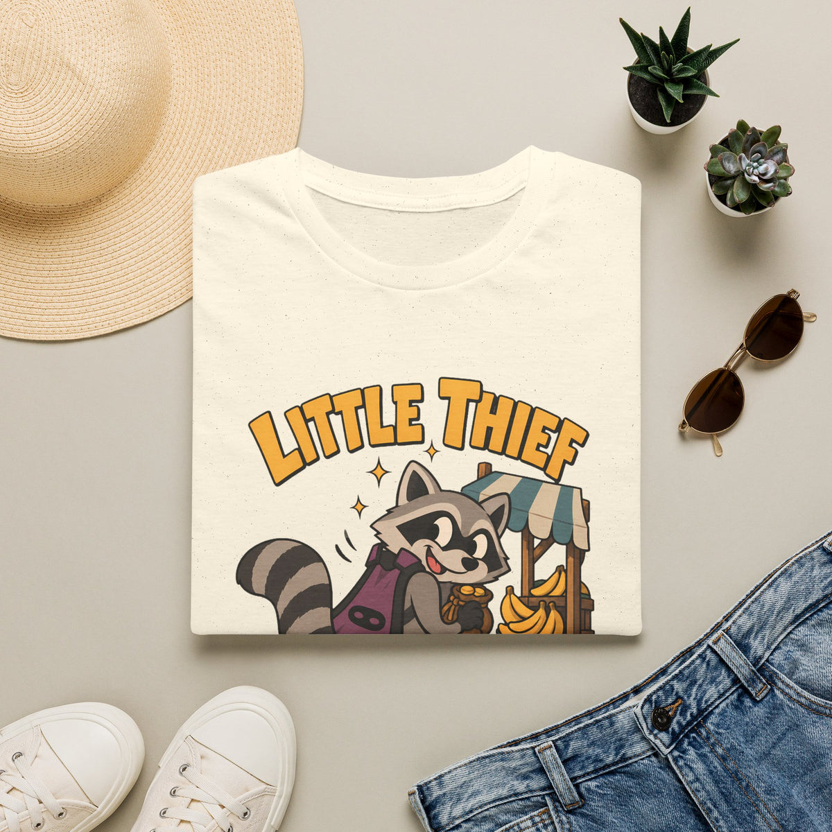 Little Thief Rocky T-Shirt - Cute OSRS Rocky Tee