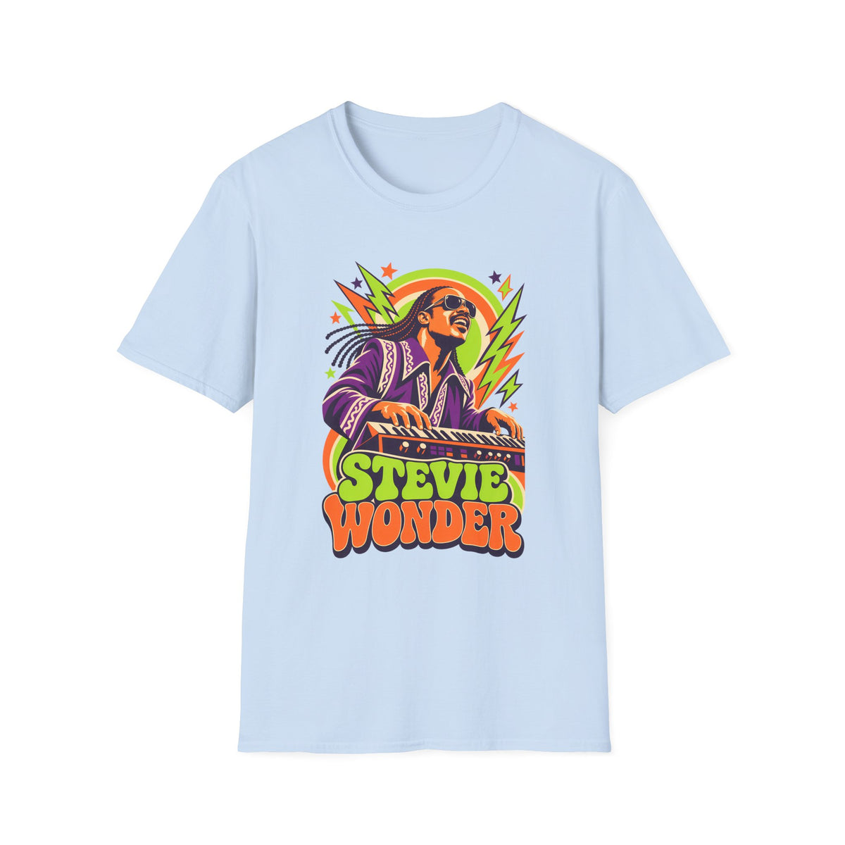 Retro Music Legend Stevie Wonder Graphic Tee