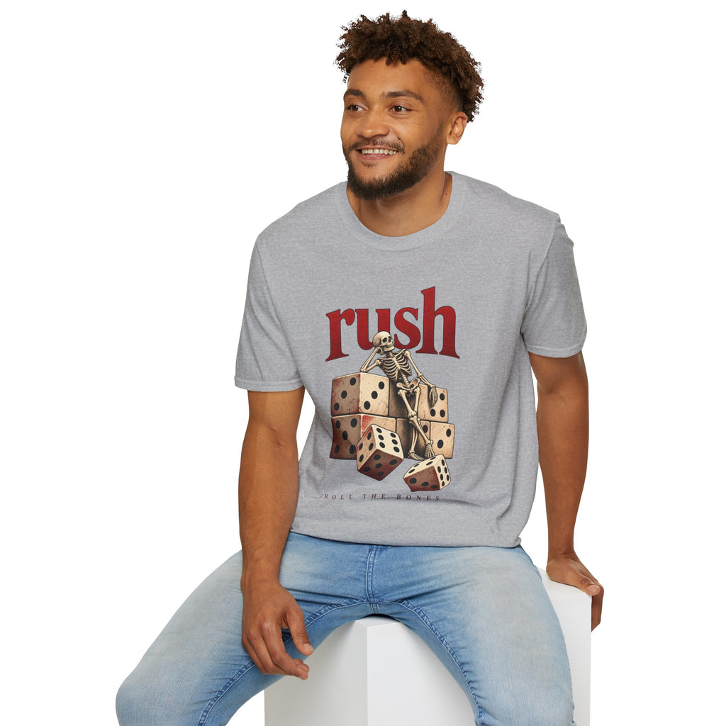 Rush | Roll the Bones | Dice Skeleton Prog Band T-Shirt
