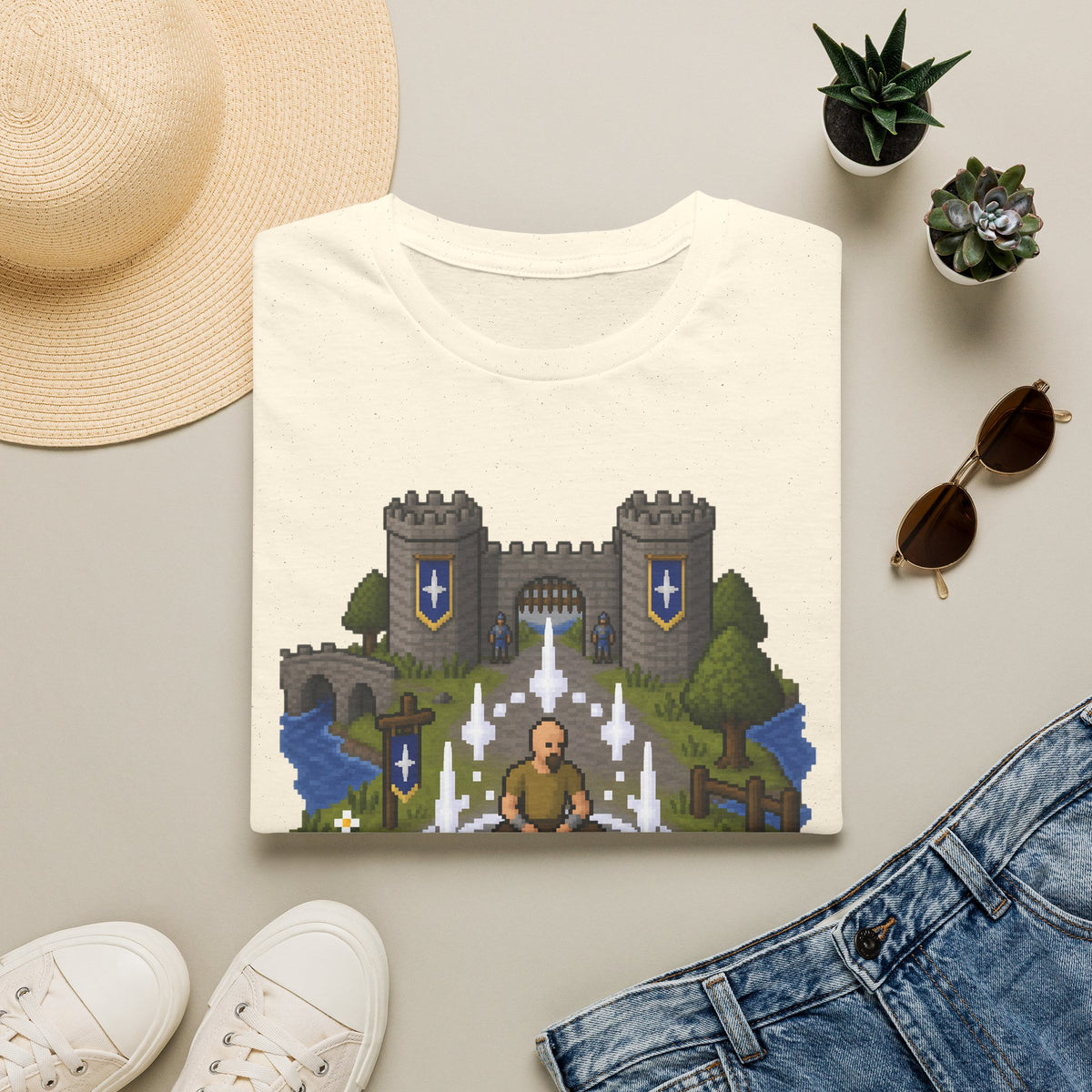 Lumbridge Castle Teleport Tee - Runescape / OSRS Inspired