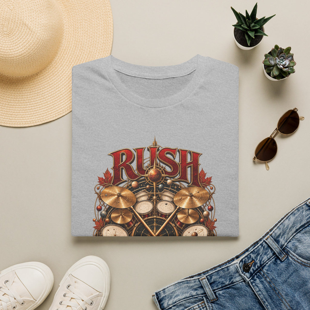 Rush | Rhythm of the Cosmos | Drummer Graphic Prog Band T-Shirt