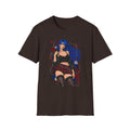 Blue Haired Rock Chick | Japanese Anime Style Pin-up Girl