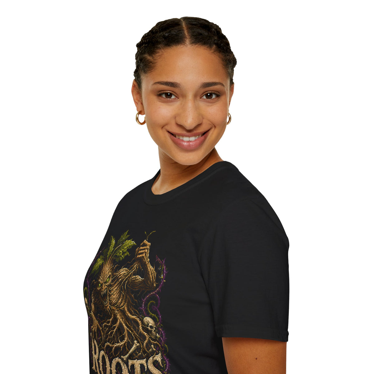 Roots Tree Creature T-Shirt - Mythic Ent Woodland Graphic Tee
