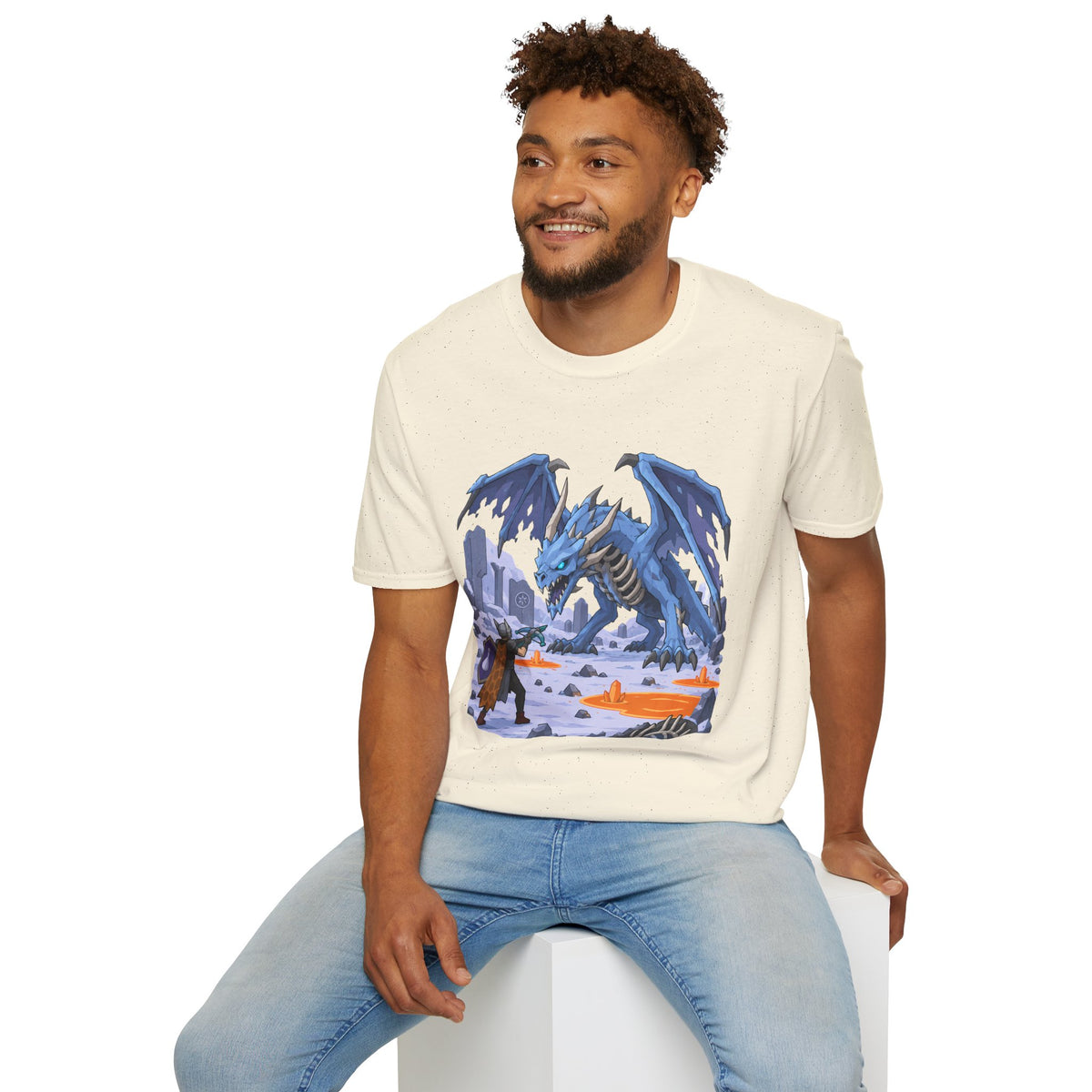 Vorkath Blue Ice Dragon T-Shirt - Fantasy Dragon Graphic Tee