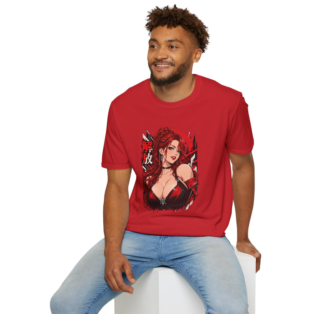 Red Widow | Sexy Anime Pin Up Girl | Waifu T-Shirt