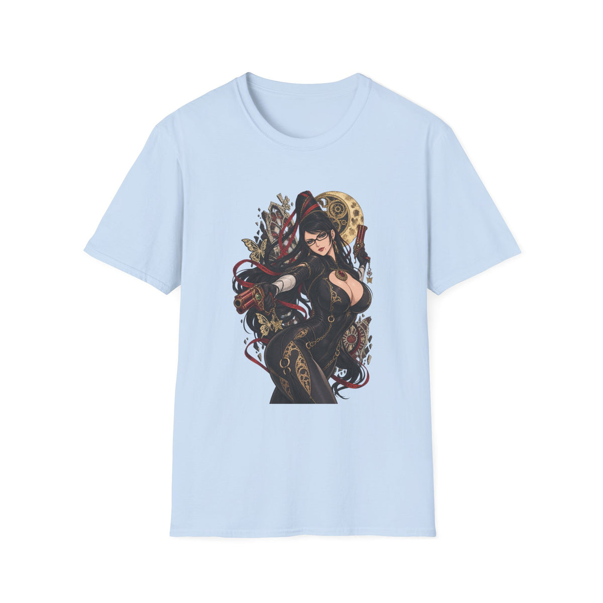 Bayonetta | Sexy Gothic Gaming Anime Pin Up Girl | Gothic Sorceress T-Shirt
