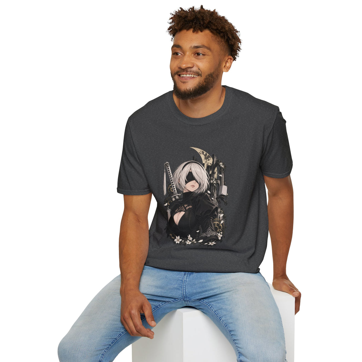 2B | Nier Automata | Anime Character Gothic T-Shirt