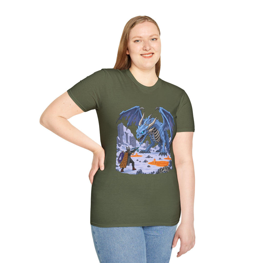 Vorkath Blue Ice Dragon T-Shirt - Fantasy Dragon Graphic Tee