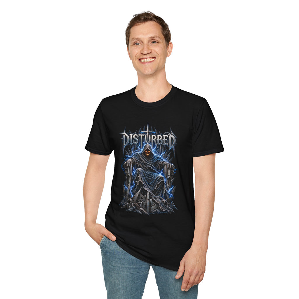 Disturbed | Storm Throne | The Guy | Grim Reaper Band T-Shirt