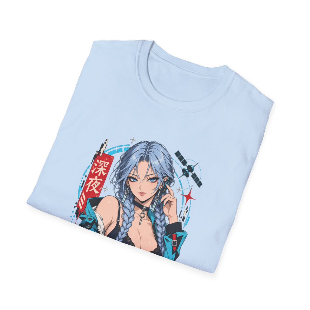 Ice | Sexy Anime Cyber Pin Up Girl Graphic T-Shirt