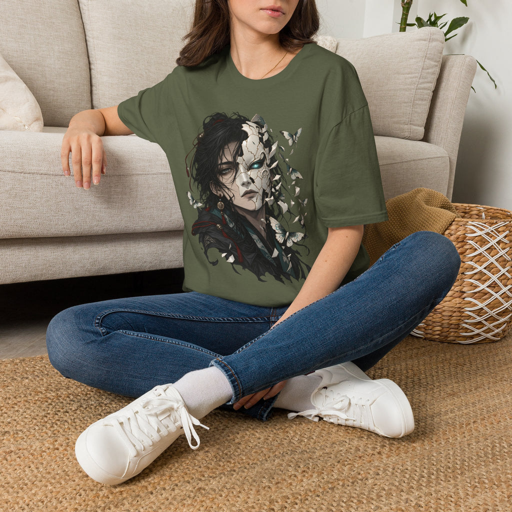 Mask Unfurls | Japanese Anime Style Mask Graphic Shirt