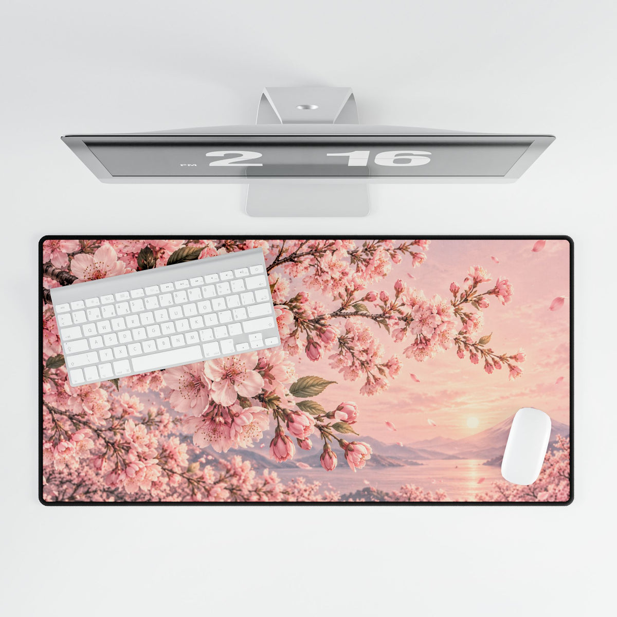 Pastel Pink Cherry Blossom Branches Botanical Art | Pastel Floral Design