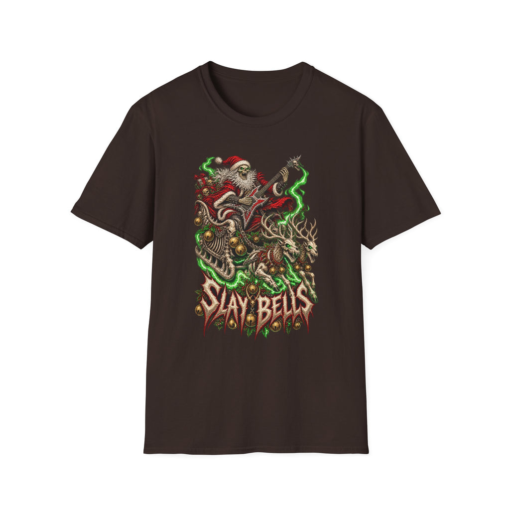 Slay Bells | Santa Clauses Horror Christmas T-Shirt