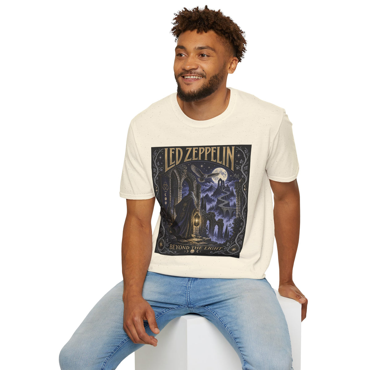Led Zeppelin 'Beyond the Light' Concert Tee — Vintage Moonlight Rock T-Shirt