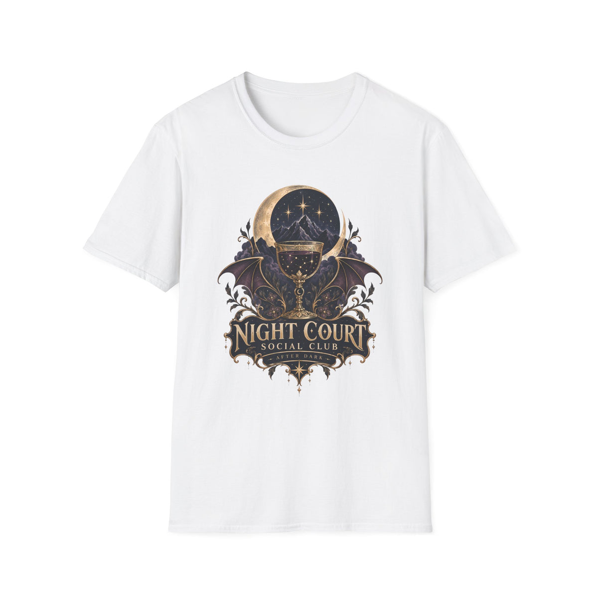 Night Court Social Club | ACOTAR Book Celestial Moon Graphic Shirt