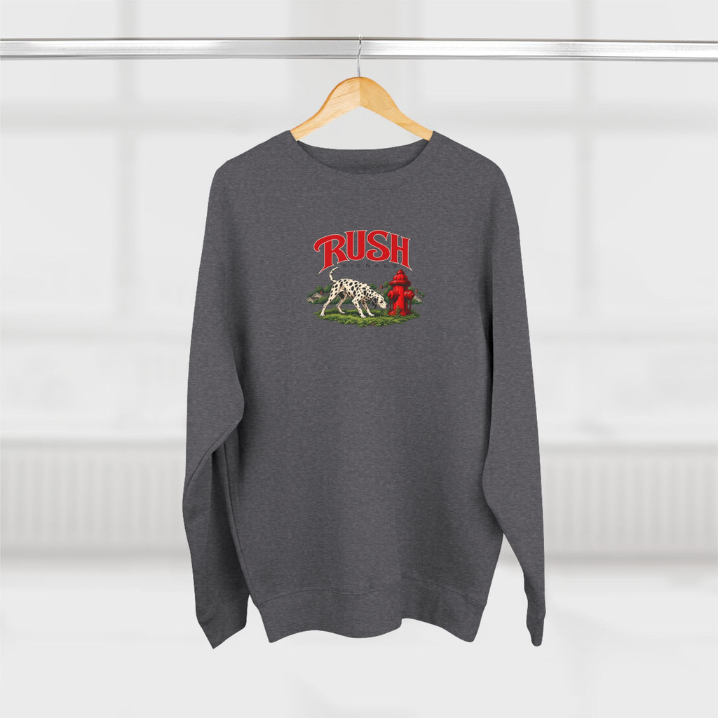 Rush | Signals | Dog & Fire Hydrant Prog Band Crewneck Sweatshirt