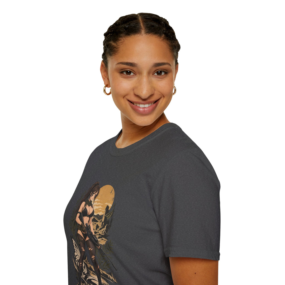 Quiet | Metal Gear | Sexy Sniper Pin up Fantasy Warrior Woman T-Shirt