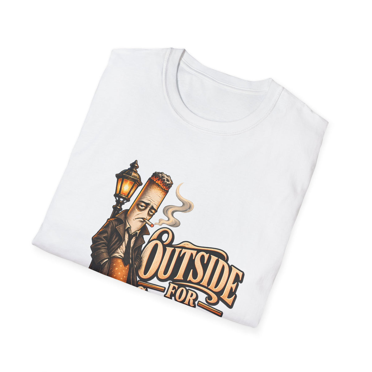 Outside for Character Development | Humorous Vintage Cigarette Graphic
