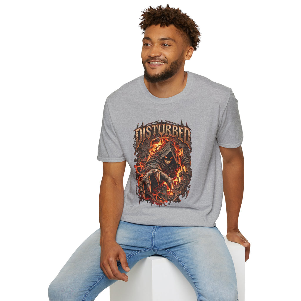 Disturbed | The Guy | Flaming Heavy Metal Band T-Shirt