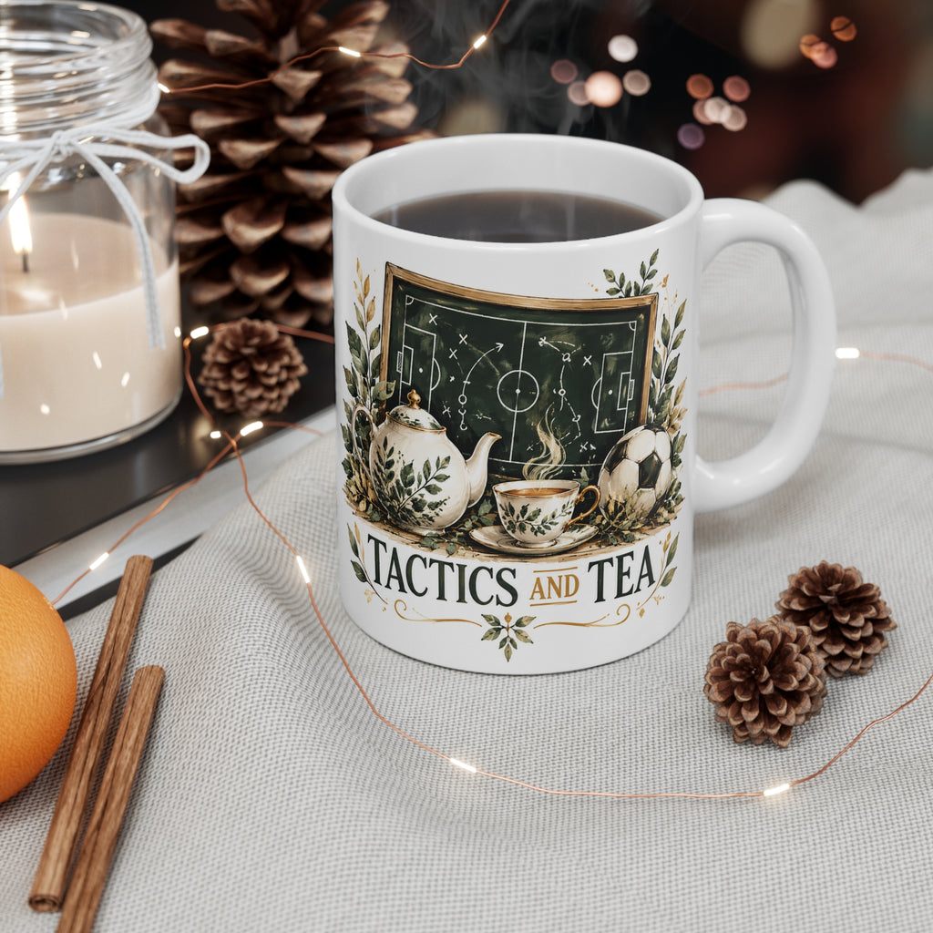 Tactics and Tea | Football Coach Tea Cup Gift (11oz)