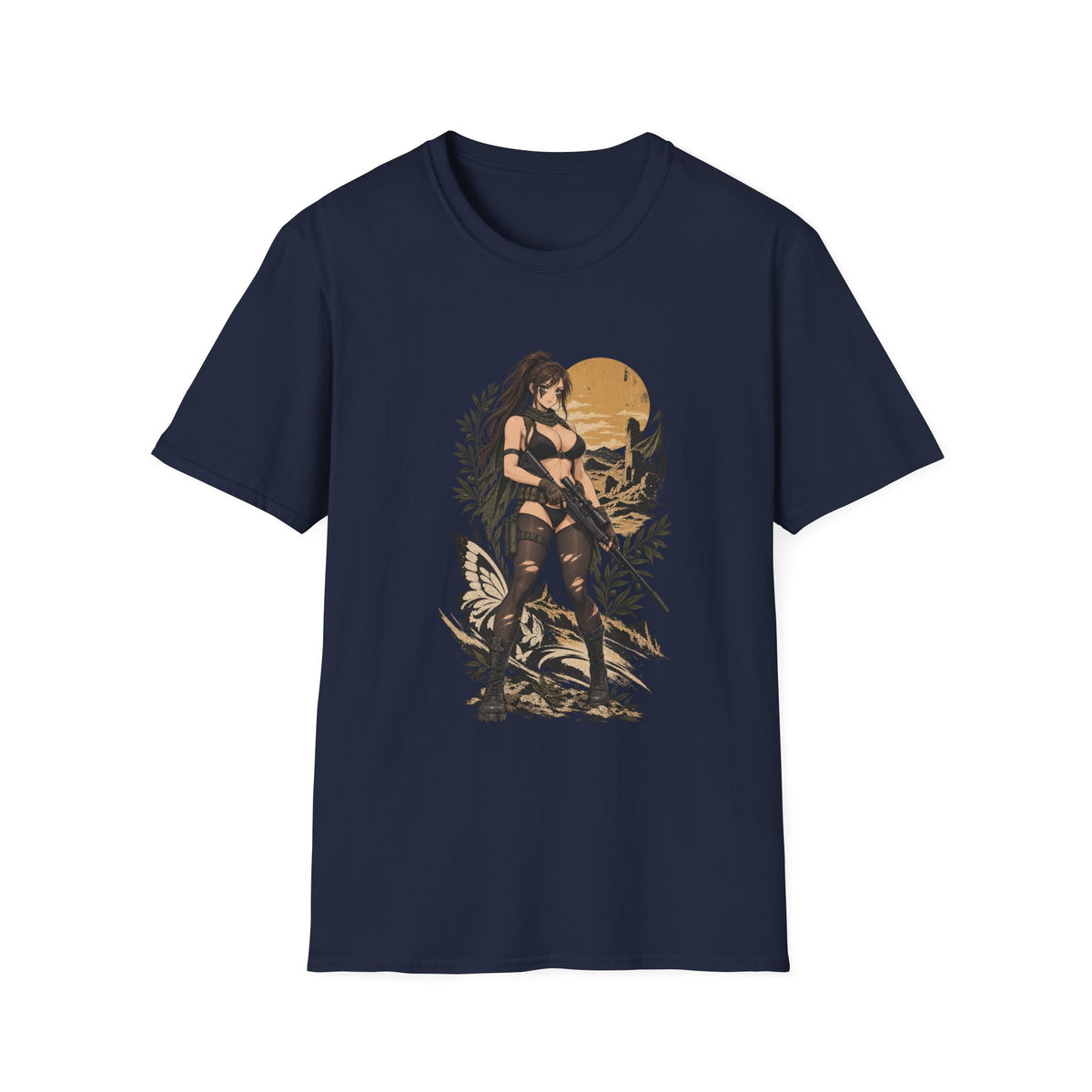 Quiet | Metal Gear | Sexy Sniper Pin up Fantasy Warrior Woman T-Shirt