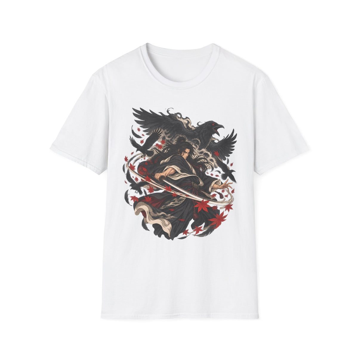 Raven Master | Japanese Samurai | Dark Fantasy T-Shirt