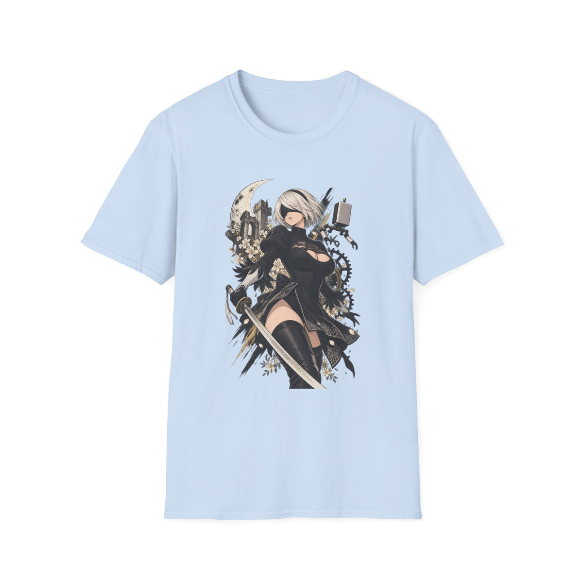 2B | Nier Automata | Anime Swordgirl Pin Up T-Shirt