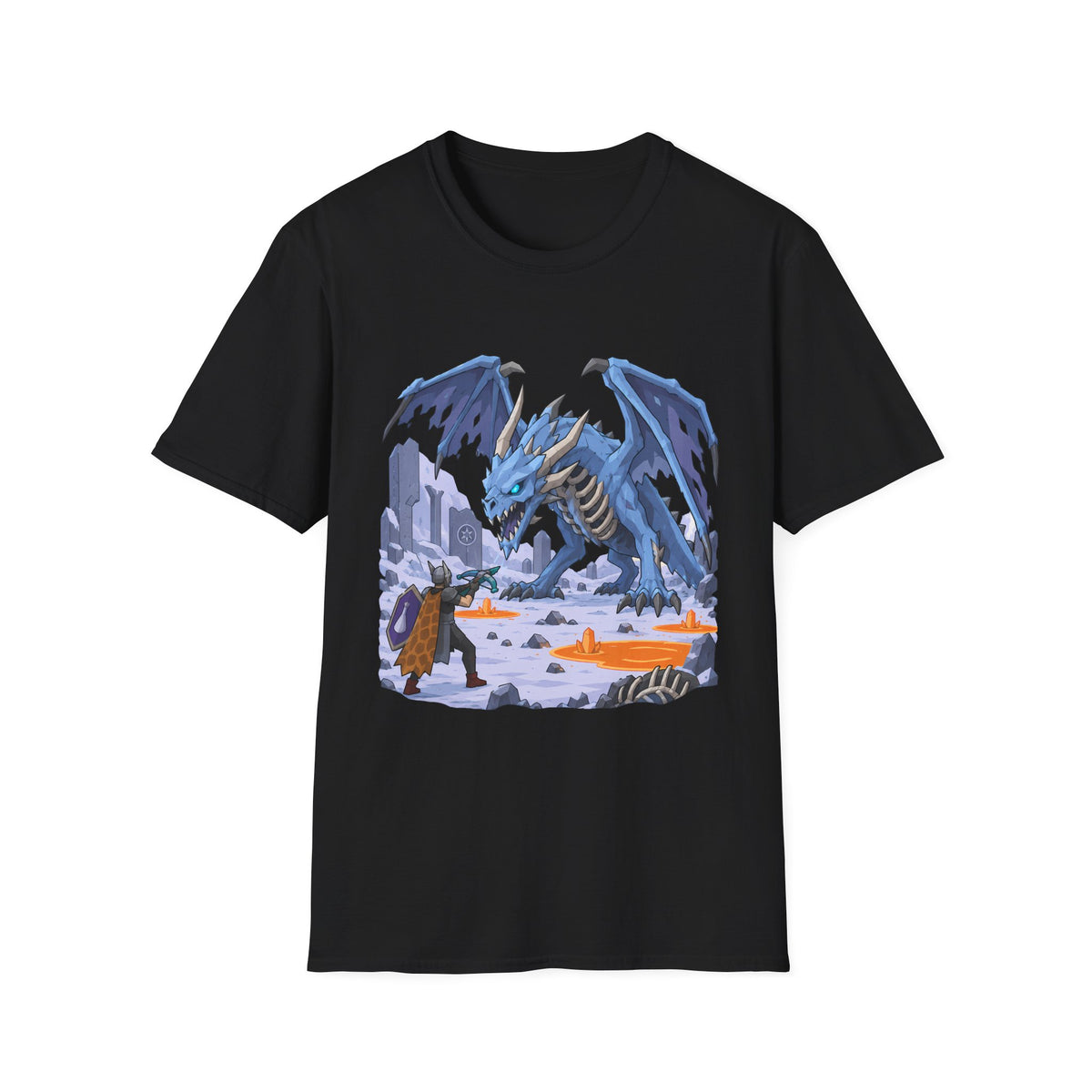 Vorkath Blue Ice Dragon T-Shirt - Fantasy Dragon Graphic Tee