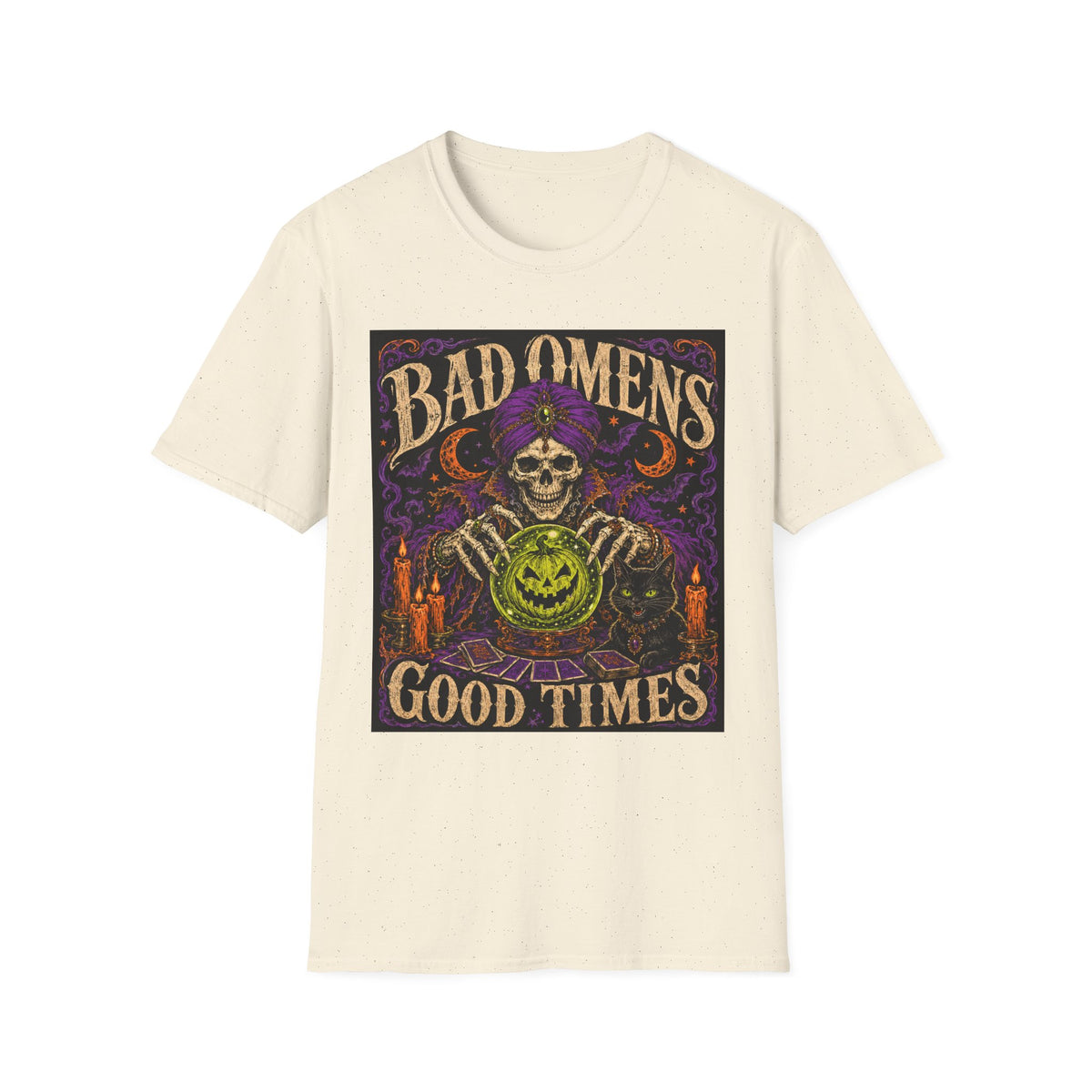 Bad Omens Skull T-Shirt — Retro Gothic Halloween Tee
