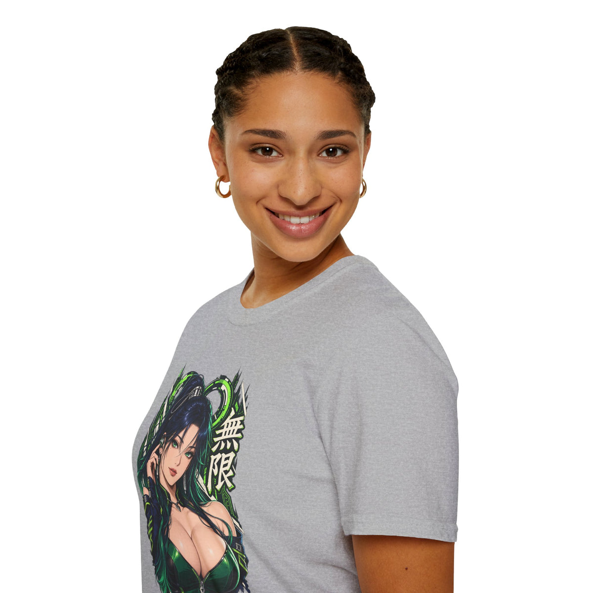 Infinity | Sexy Anime Ninja Pin Up Woman Graphic T-Shirt