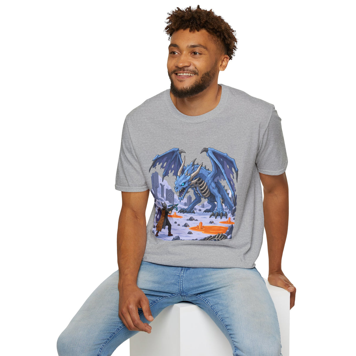 Vorkath Blue Ice Dragon T-Shirt - Fantasy Dragon Graphic Tee