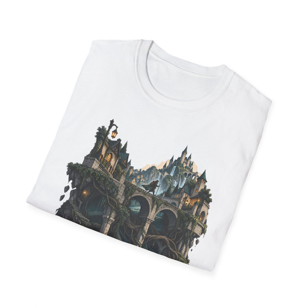 Quests and Adventures | Japanese Style | Anime Fantasy Dragon Castle T Shirt