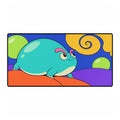 Cute Chubby Frog Desk Mat | Colourful Cartoon Mouse Pad for Gamers & Kids