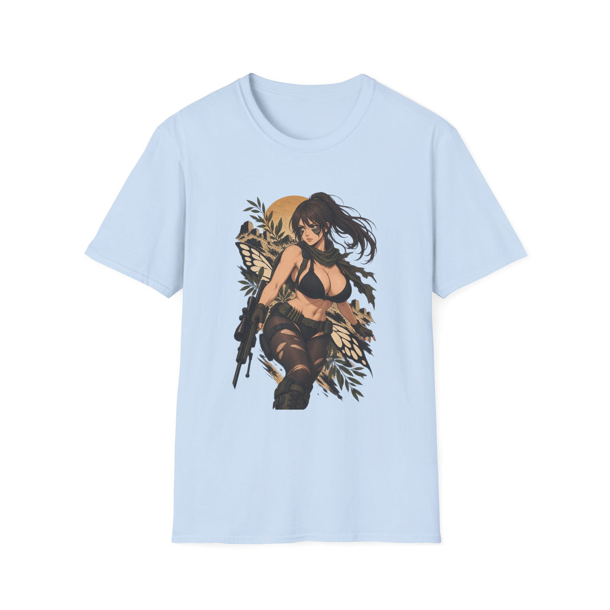 Quiet | Sexy Metal Gear Pin Up Girl | Anime Style Sniper Girl T-Shirt