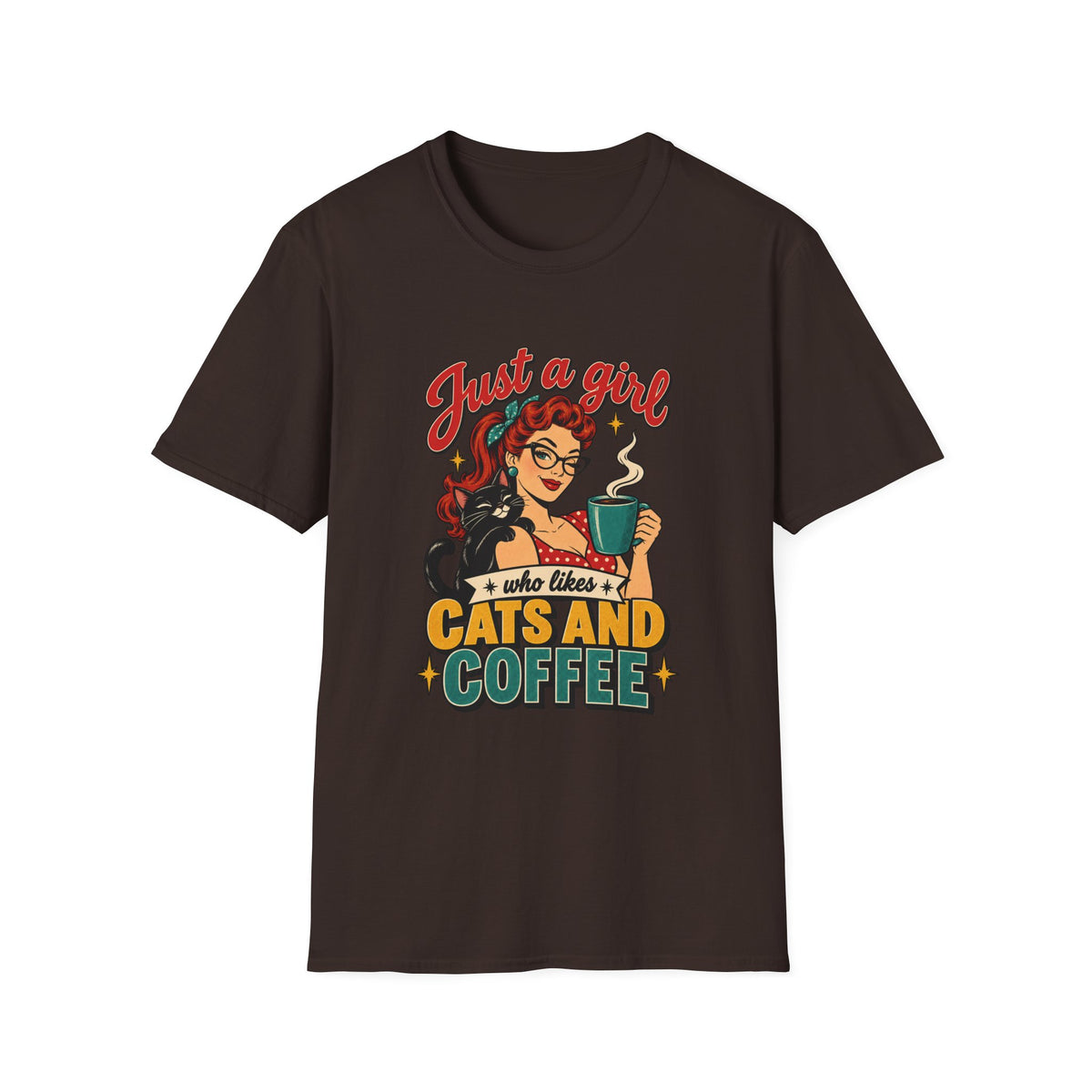 Just a Girl Who Likes Cats and Coffee Tee