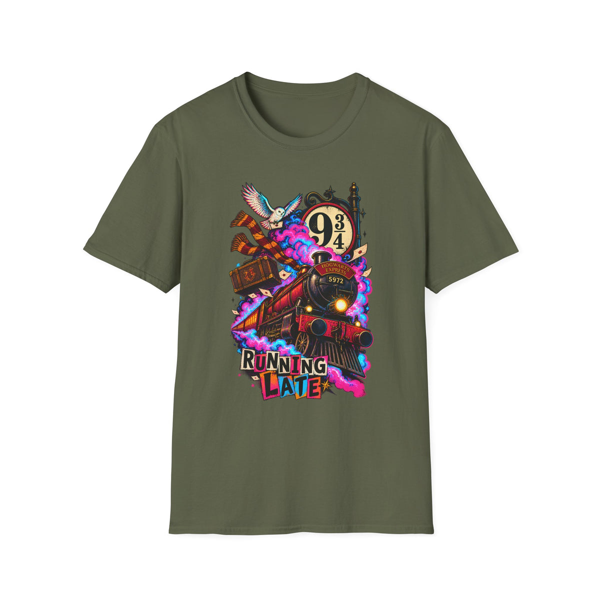 Running Late | Platform 9 and 3/4 | Harry Potter Graphic T-Shirt