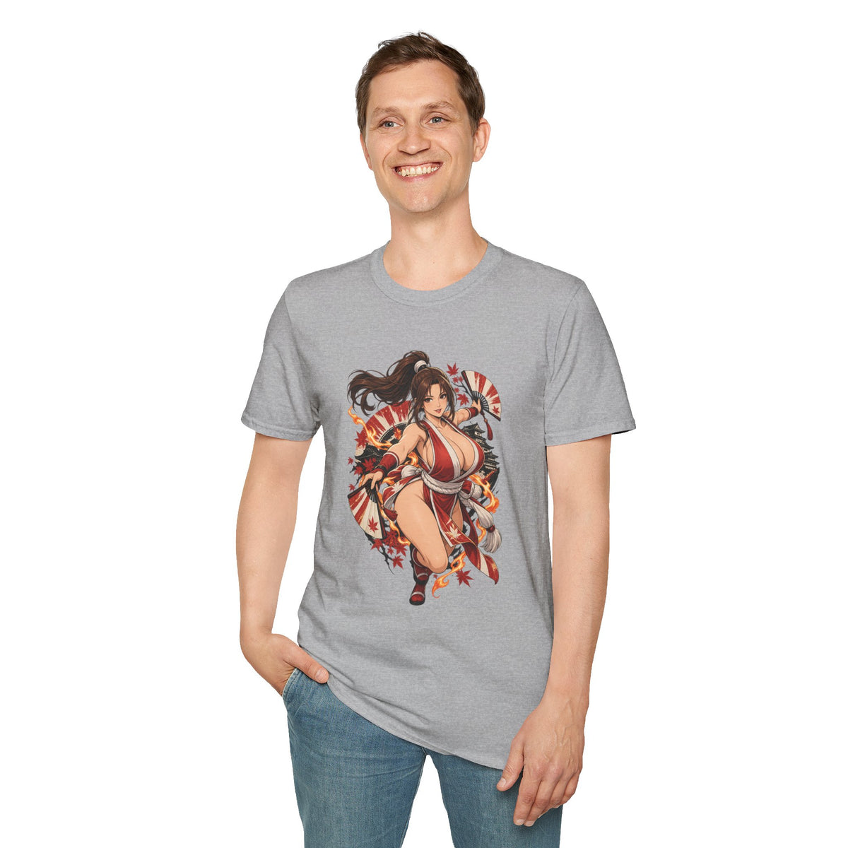 Mai Shiranui | Fatal Fury | Anime Style Pin up Girl Warrior T-Shirt