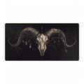 Mouse Mat | Ram Skull | Gothic, Dark Occult Office Desk Mat
