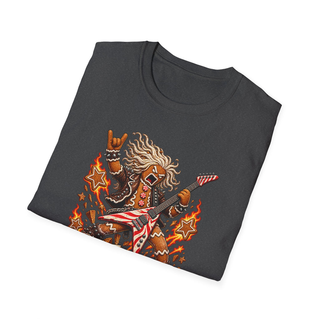 Gingerbread Headbangers | Christmas Funny Rock T-Shirt