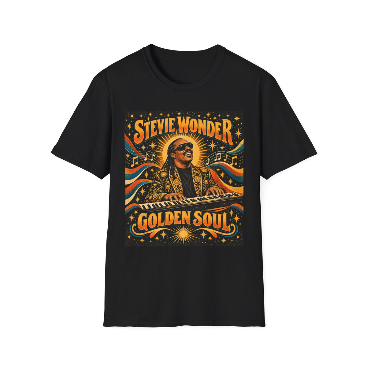 Stevie Wonder Golden Soul T‑Shirt